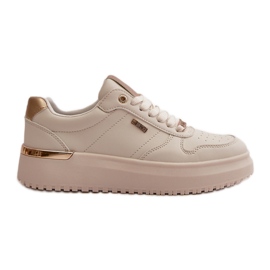 Sneakers da donna sulla piattaforma Big Star OO274757 Sistema HI-POLY Bianco