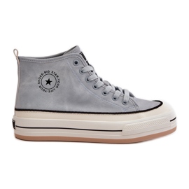 Sneakers da donna isolate sulla piattaforma in ecopelle Big Star OO274069 Blu