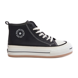 Sneakers da donna isolate sulla piattaforma in ecopelle Big Star OO274062 Nero