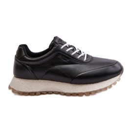 Scarpe Sportive Sneakers da Donna Realizzate in Ecopelle Big Star OO274024 Sistema Hi-Poly Nero