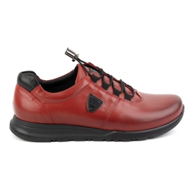Scarpe da uomo in pelle KAMPOL 25/39 rosse rosso