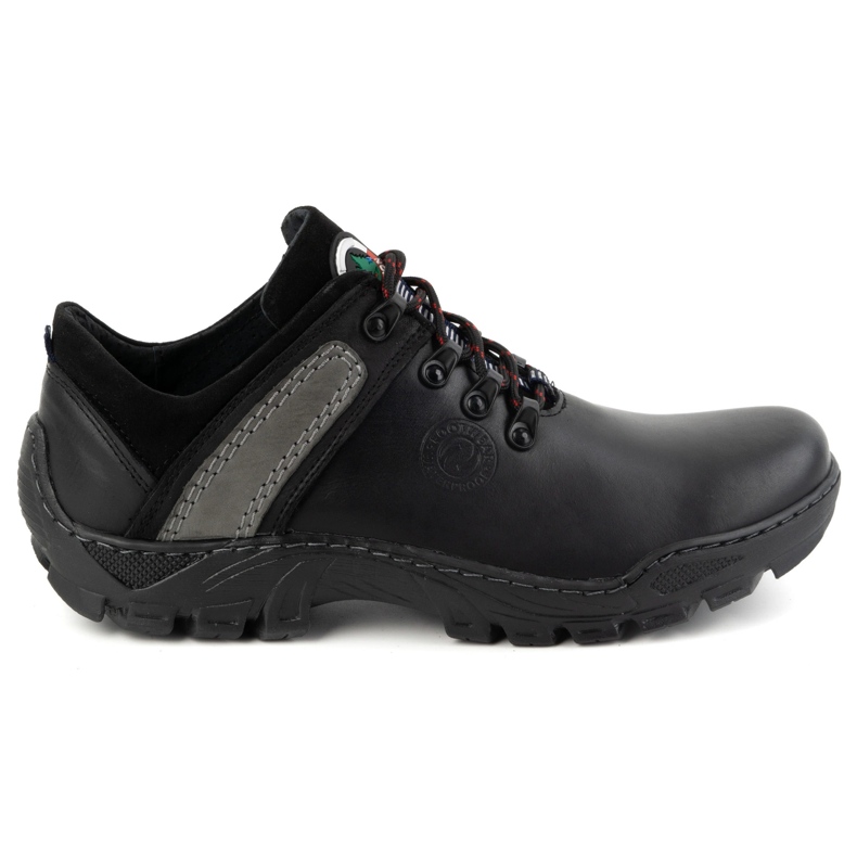 Olivier Scarpe da trekking da uomo in pelle 311GT, nere nero