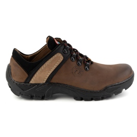 Olivier Scarpe da trekking da uomo in pelle 311GT, colore testa di moro marrone