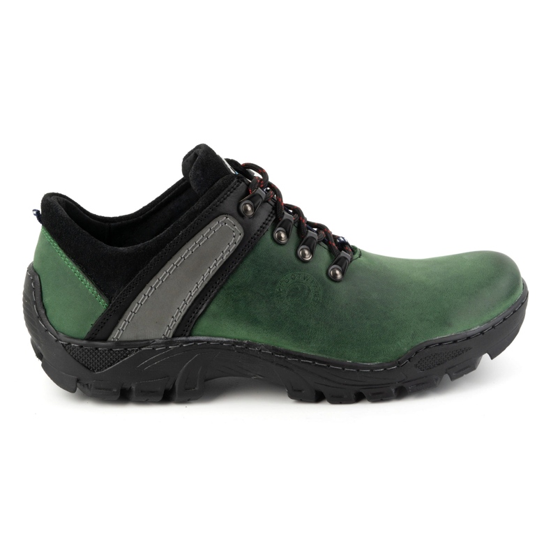 Olivier Scarpe da trekking da uomo in pelle 311GT, verdi verde
