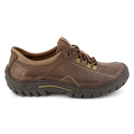 KOMODO Scarpe da trekking da uomo, pelle 936K, marrone