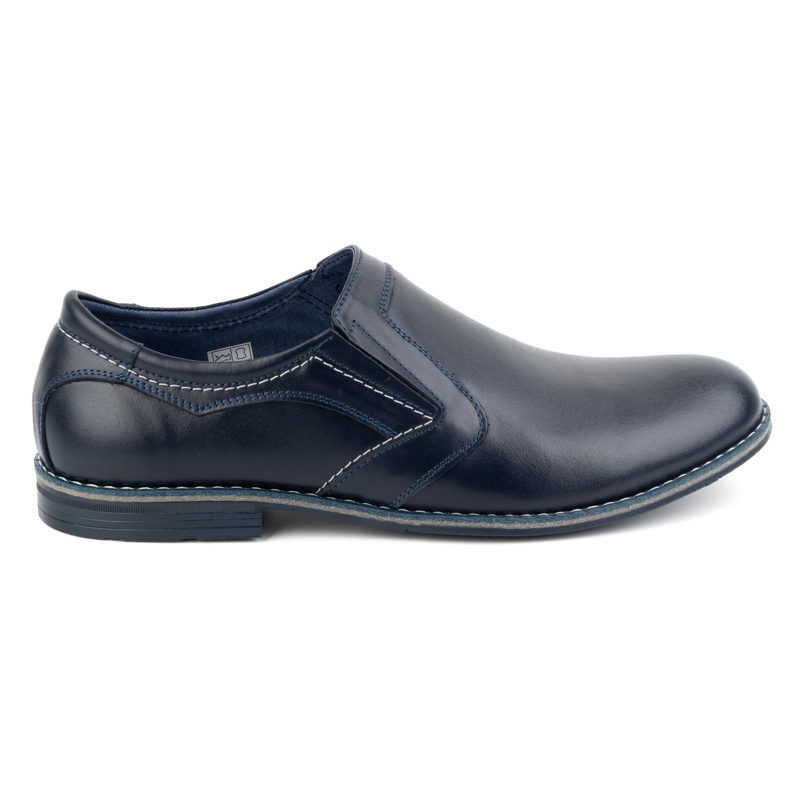 Olivier Scarpe slip-on formali da uomo 284LU, colore blu navy
