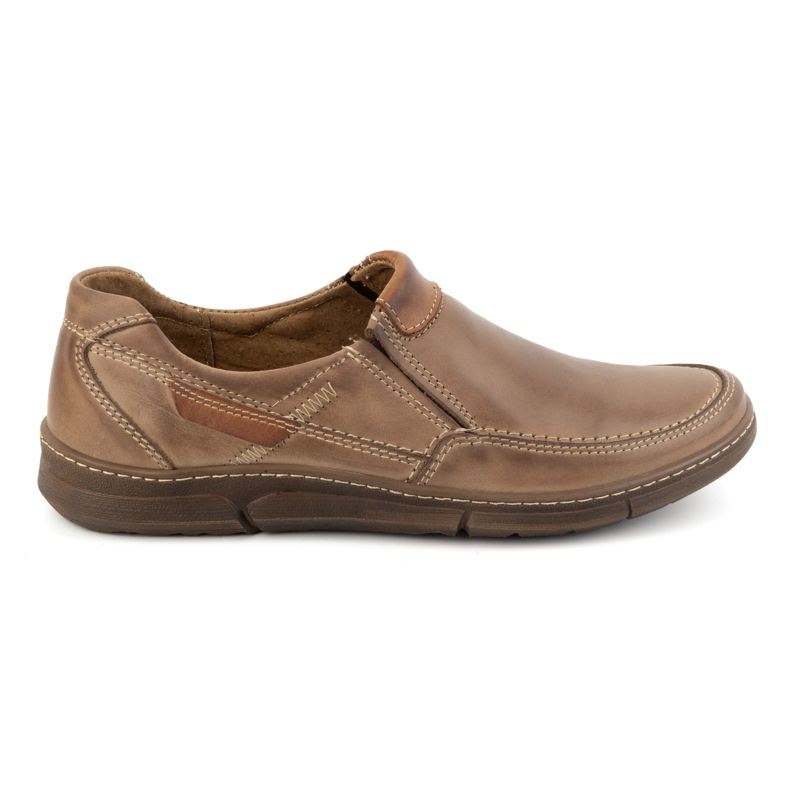 Olivier Scarpe slip-on da uomo in pelle 62K marrone 08
