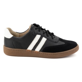 Olivier Scarpe da donna in pelle Sneakers modello 1259 nere nero
