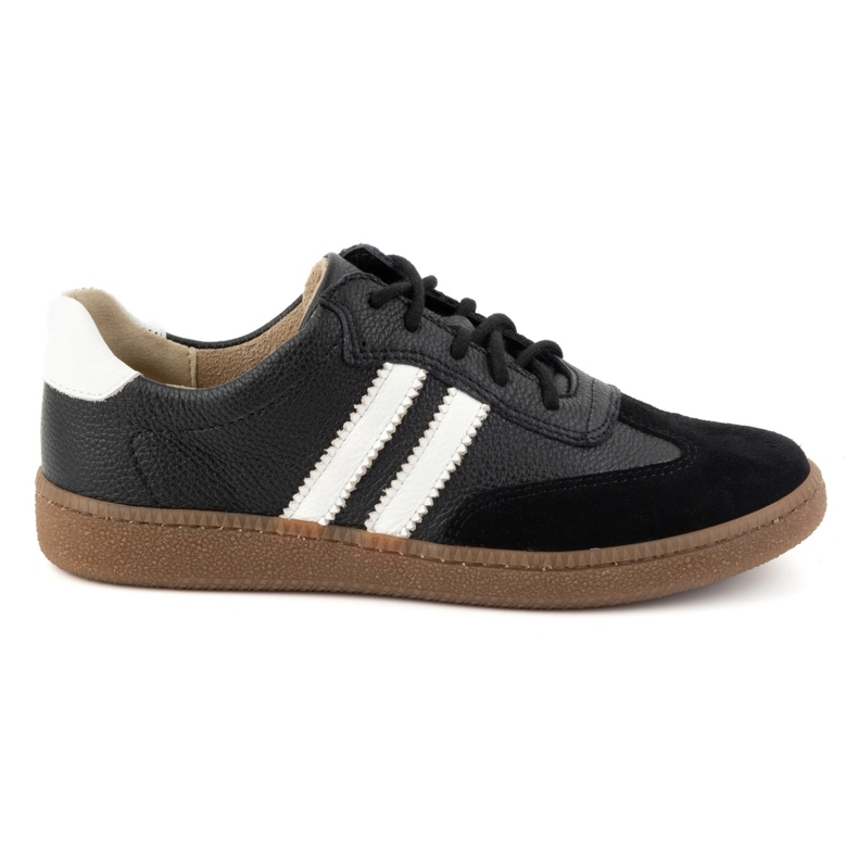Olivier Scarpe da donna in pelle Sneakers modello 1259 nere nero