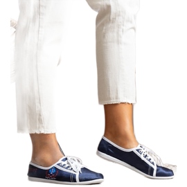Sneakers Woodstock da donna di colore blu navy