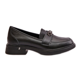 Mocassini da Donna in Pelle Naturale Nero Vinceza 58409