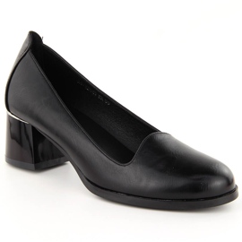 Scarpe nere con tacco da donna Potocki 12545 nero