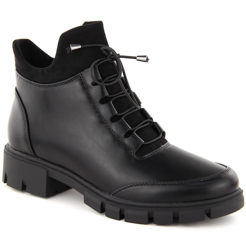 Stivaletti isolanti neri da donna Jezzi RMR23123-1 nero