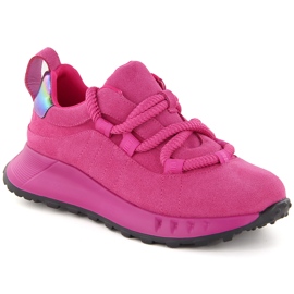 Scarpe sportive da donna in pelle, rosa, Artiker 54C1461
