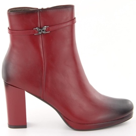 M. DASZYŃSKI Stivaletti isolanti rossi da donna M.Daszyński AF125-22 rosso