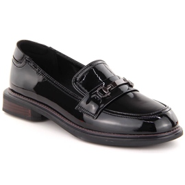 Scarpe da donna in vernice nera Filippo DP6306/24 nero