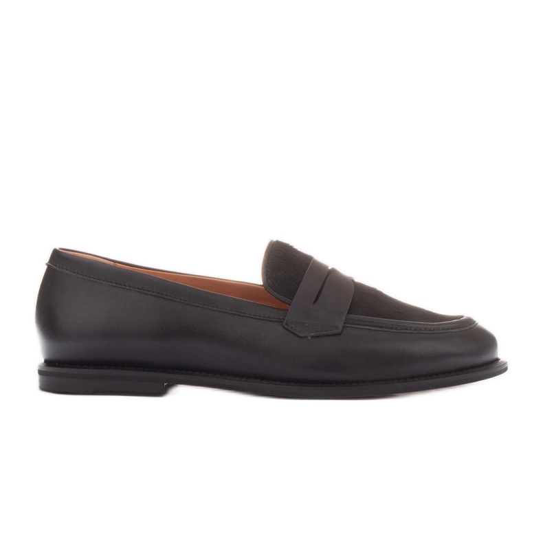Marco Shoes Mocassini Lorenzo in cavallino nero