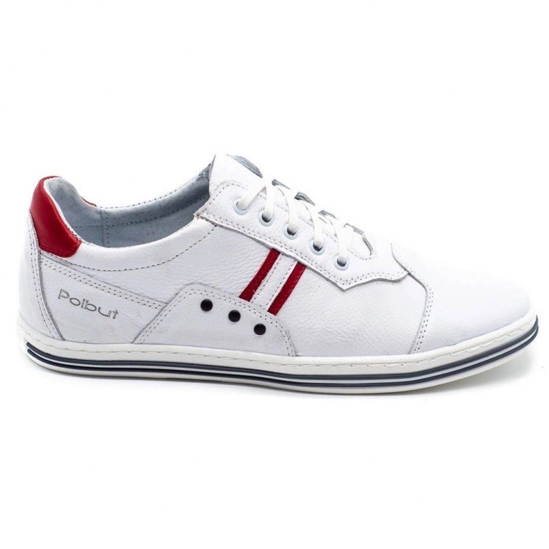 Polbut 1801L scarpe da uomo casual bianche bianca