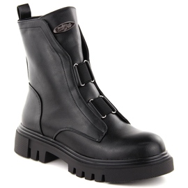 Stivali da donna neri sulla piattaforma Jezzi RMR2150-19 nero