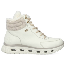 Stivali sportivi isolanti da donna, bianchi, Rieker M6010-80 bianco