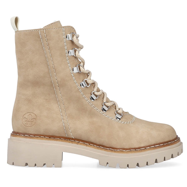 Stivali isolanti da donna, beige, Rieker 72643-60