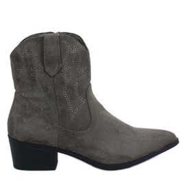 Stivali texani da donna in camoscio Poirot Green verde