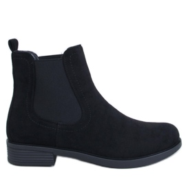 Stivaletti Chelsea in camoscio e gomma Terra Black nero