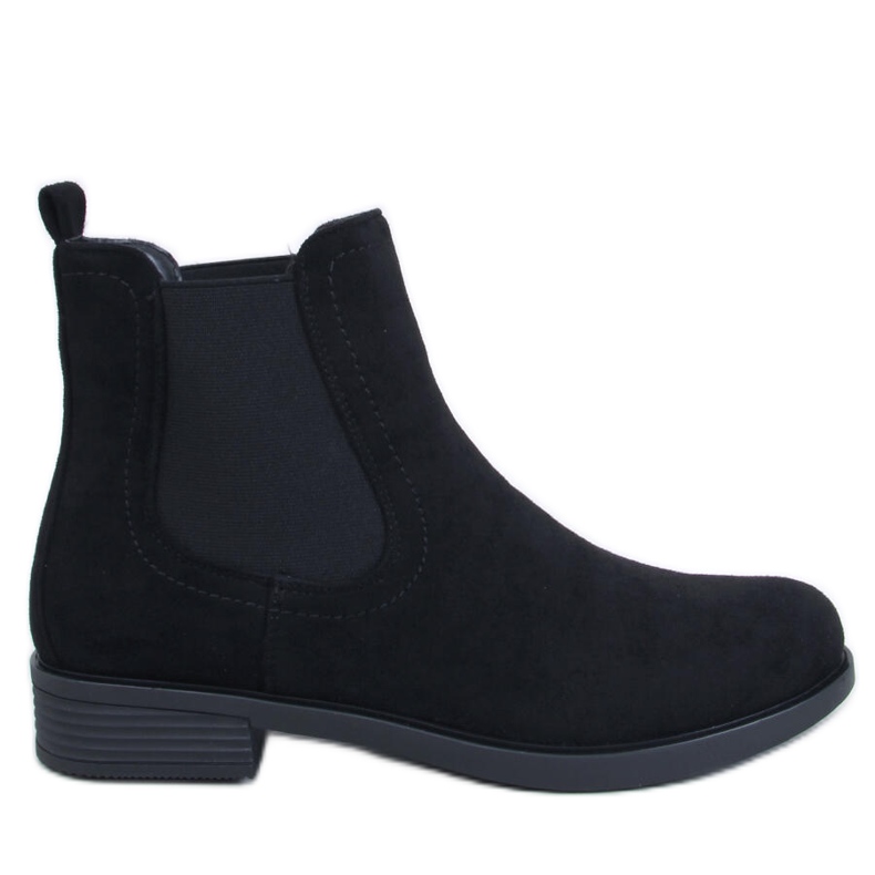 Stivaletti Chelsea in camoscio e gomma Terra Black nero