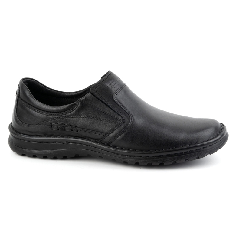 Olivier Scarpe slip-on da uomo in pelle 759MP, nere nero
