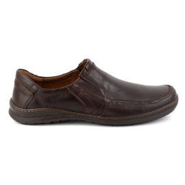 Olivier Scarpe slip-on da uomo in pelle 790MP marrone