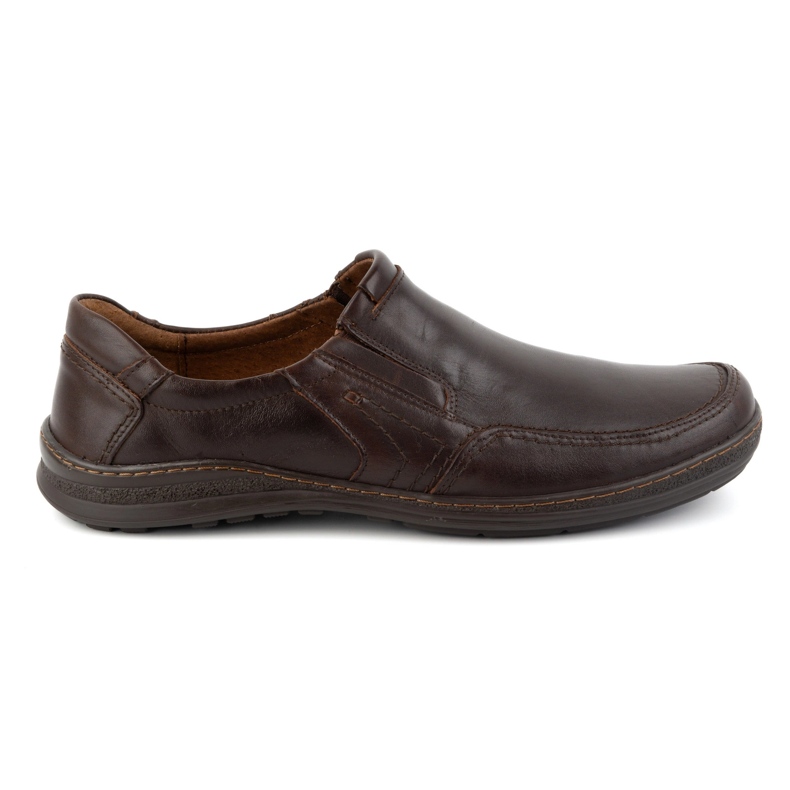 Olivier Scarpe slip-on da uomo in pelle 790MP marrone
