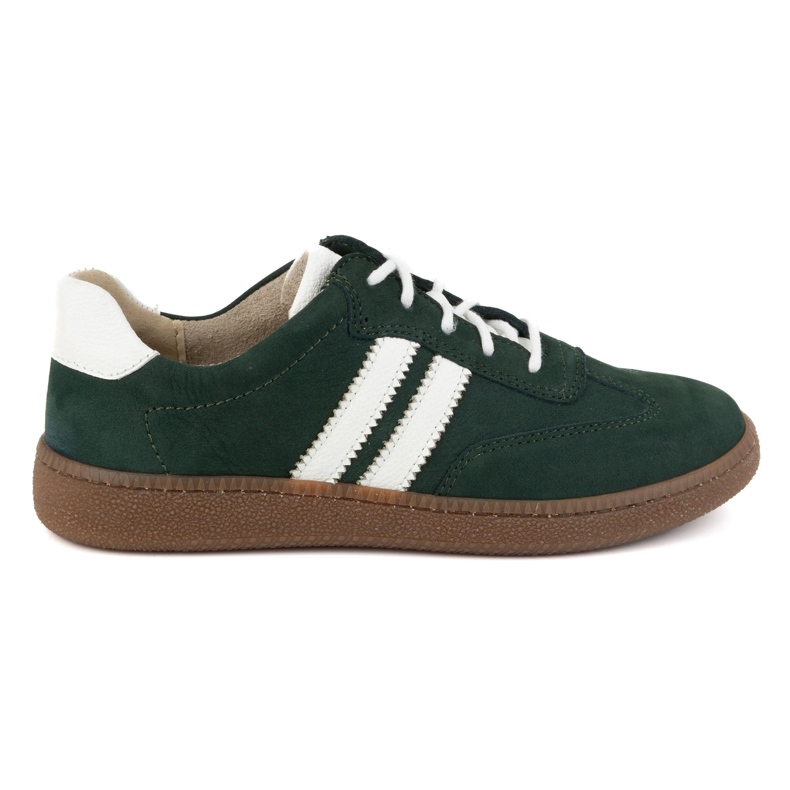 Olivier Scarpe da donna in pelle, sneakers Style 1259, verde