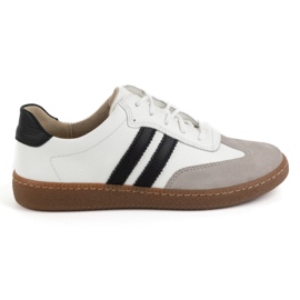 Olivier Scarpe da donna in pelle Sneakers modello 1259 bianche bianca