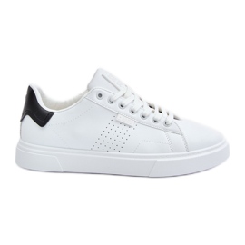 Sneakers da Uomo Realizzate in Eco Pelle Big Star OO174115 Bianco
