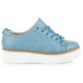 Vices Scarpe da ginnastica legate sulla piattaforma blu
