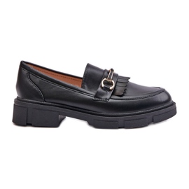 Mocassini Da Donna Con Decorazione, Eco Pelle, Tialorae Nero