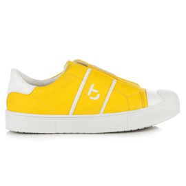 Betler Sneakers Serpente Sulla Piattaforma giallo