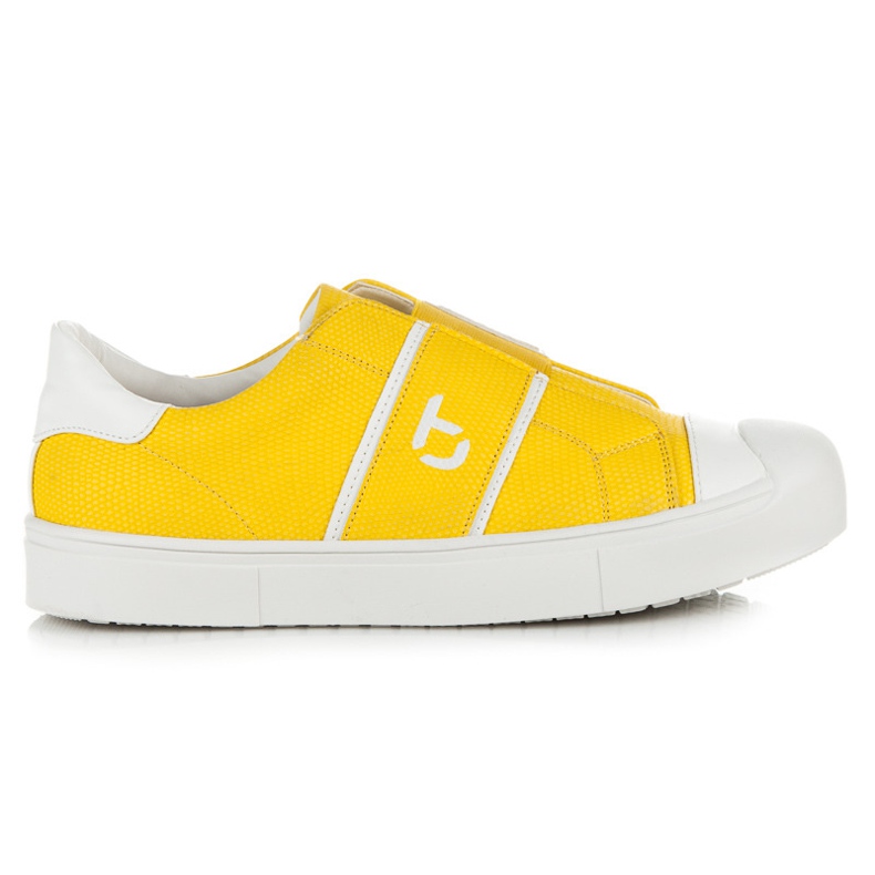 Betler Sneakers Serpente Sulla Piattaforma giallo