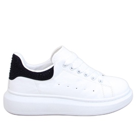 Sneaker Berdine White con plateau bianca