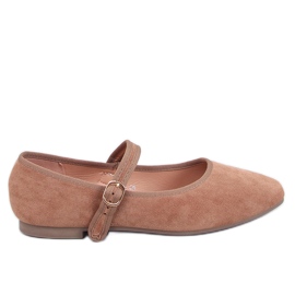 Ballerine color kaki di Mary Jane Golins beige