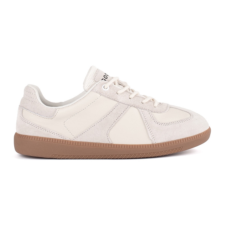 Goodin Sneakers da donna in pelle beige