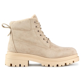 Classiche sneakers da donna in camoscio beige