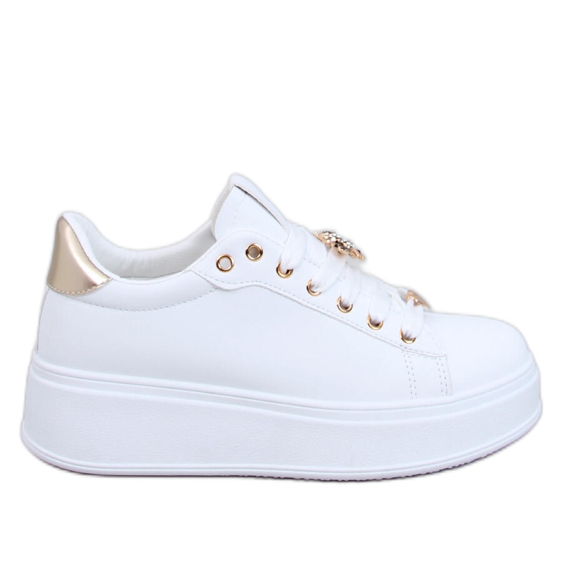 Sneakers con plateau Yared BIANCO/ORO bianca
