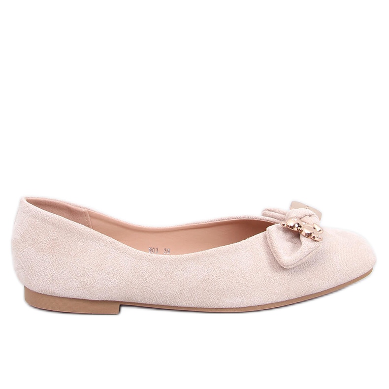 Cranny Ballerine con orsetto dorato beige