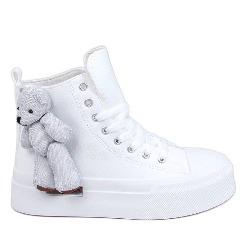 Rooks Scarpe da ginnastica bianche con orsetto bianca