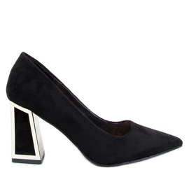 Constie Décolleté con tacco geometrico nero