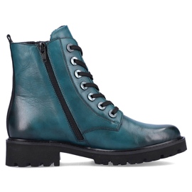 Stivali in pelle isolanti da donna, blu Remonte D8671-12