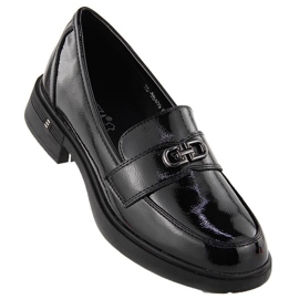 Mocassini da donna in vernice, neri, Vinceza 58409 nero