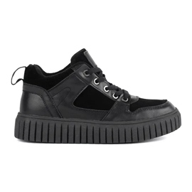 Sneakers alte da donna nere nero