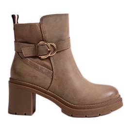 Stivaletti beige scuro Mirka